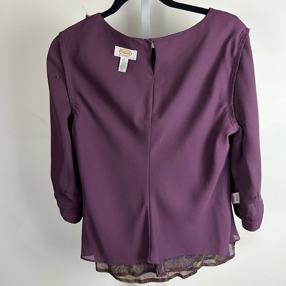 Vintage‎ Talbots Paisley Blouse Petite 14 Dark Academia Book Club Mood - Picture 9 of 10